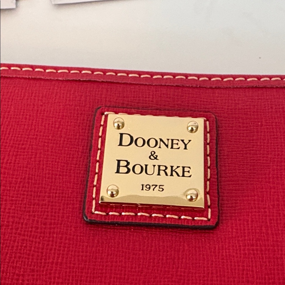 Dooney & Bourke Red Wristlet with Tassel, NWT - Picture 2 of 8
